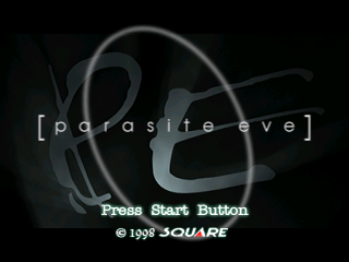 Parasite Eve title screen for Playstation